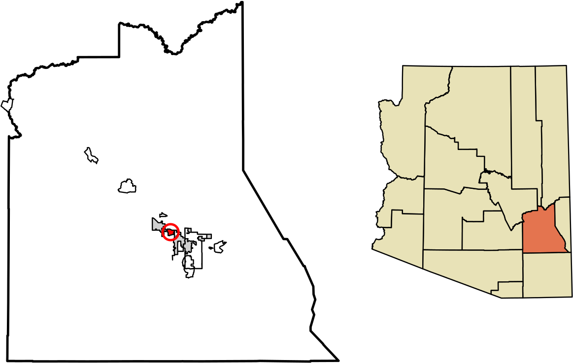 Arizona State Outlinewith Countiesand Capital PNG image