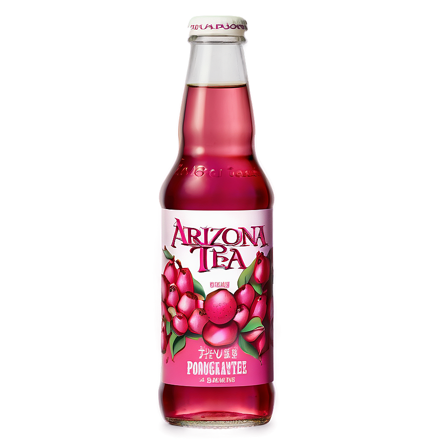 Arizona Tea Pomegranate Flavor Png 06252024 PNG image