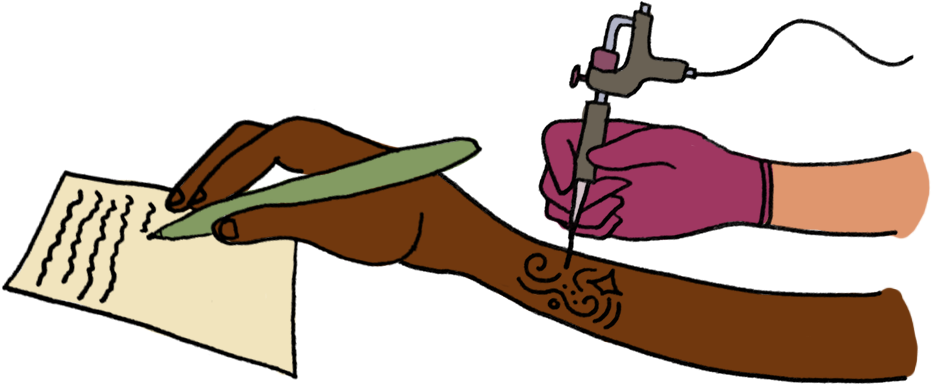 Arm Tattoo Artistat Work PNG image
