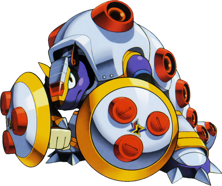 Armadillo Inspired Robot Character PNG image