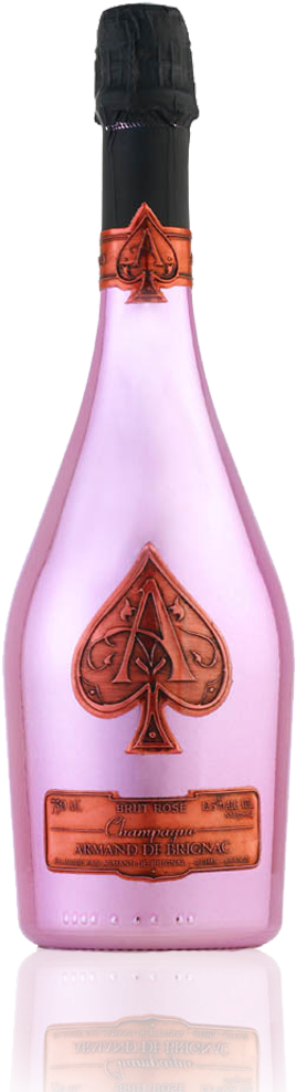 Armandde Brignac Rose Champagne Bottle PNG image