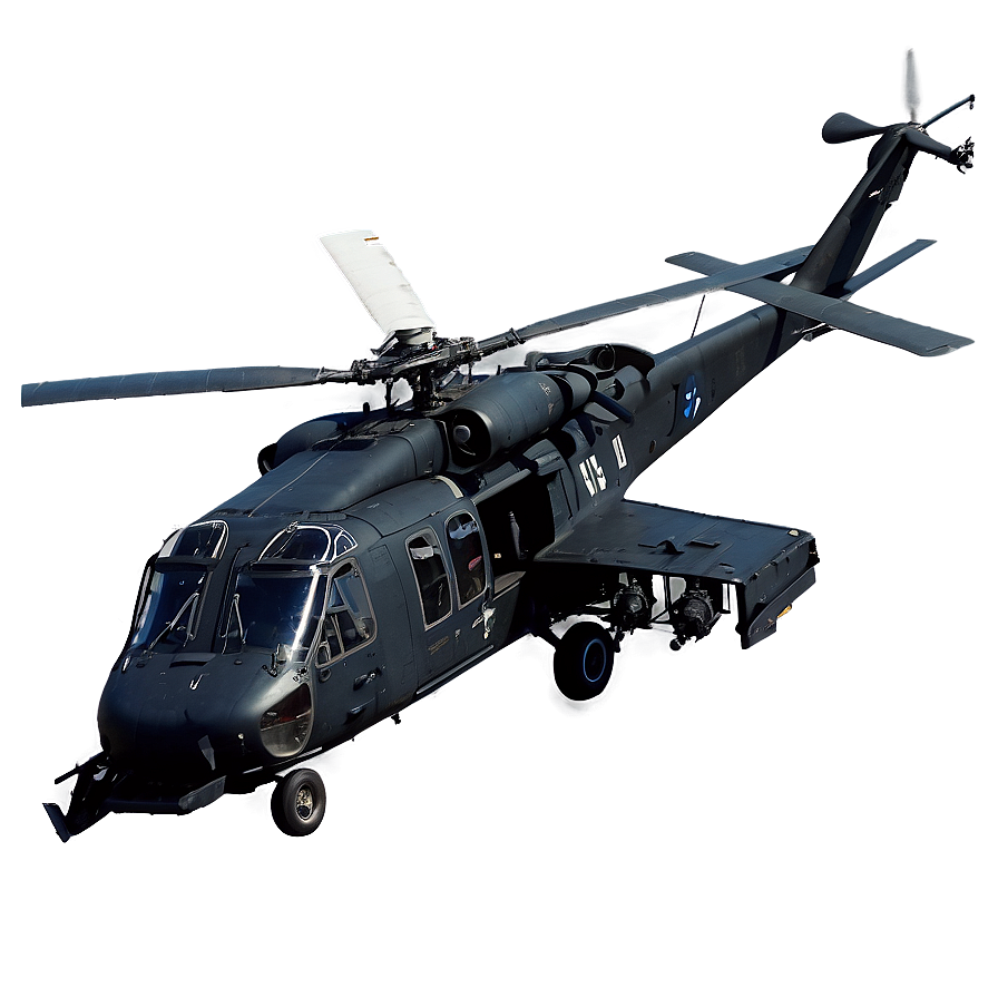 Armed Black Hawk Helicopter Png 06252024 PNG image