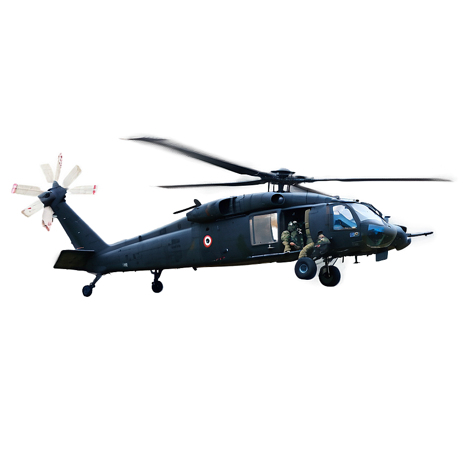 Armed Black Hawk Helicopter Png Gsp PNG image