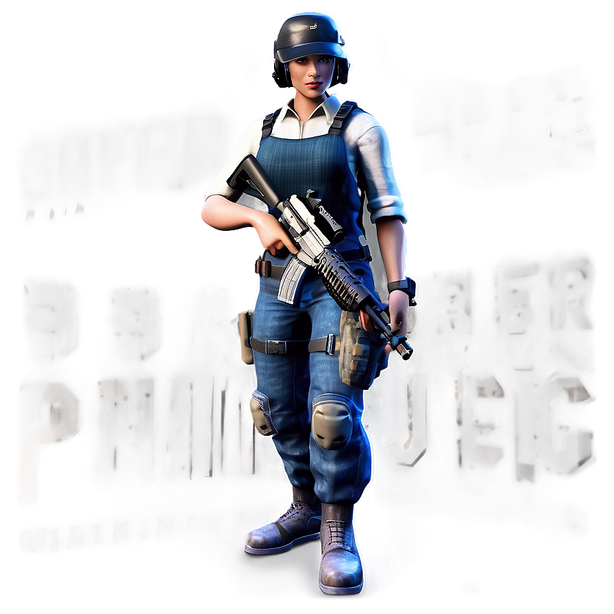 Armed Pubg Character Png Xau5 PNG image