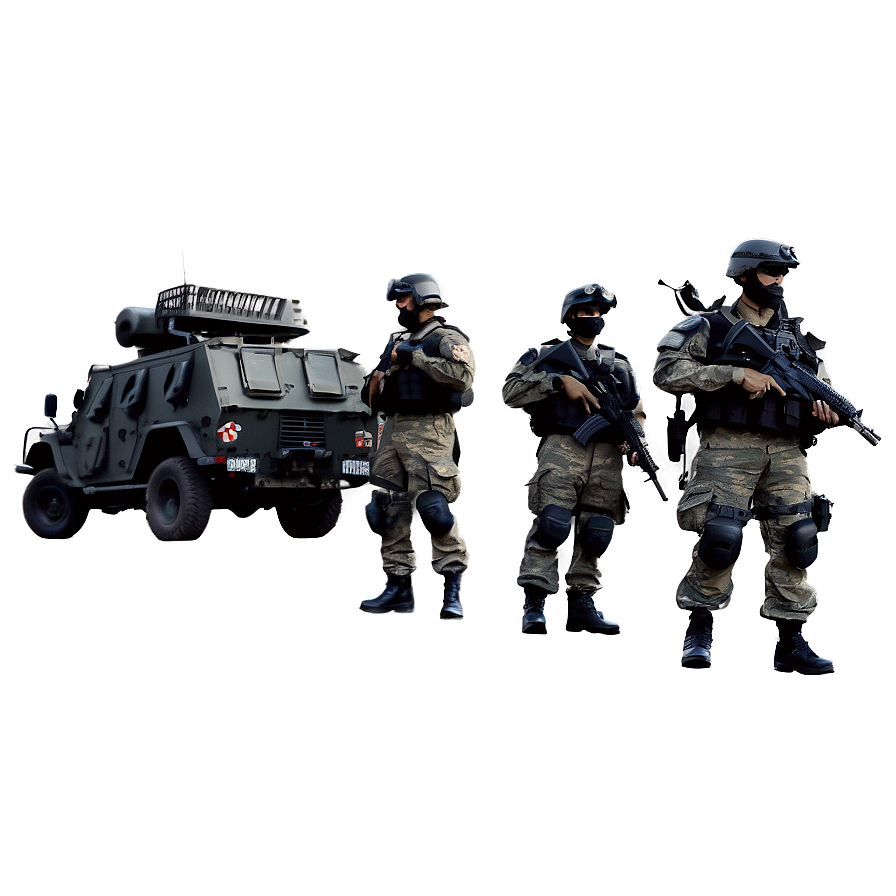 Armed Swat Convoy Png 77 PNG image