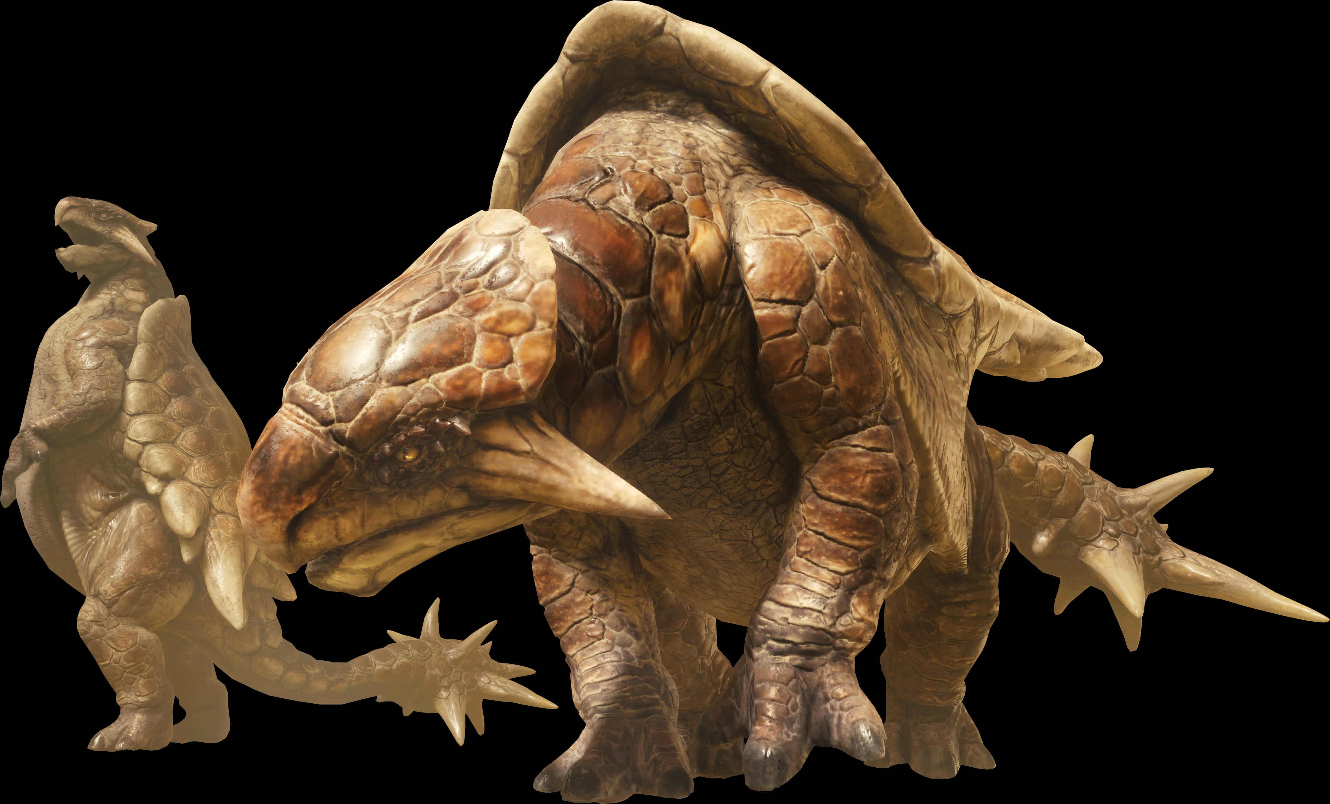 Armored Turtle Creature PNG image