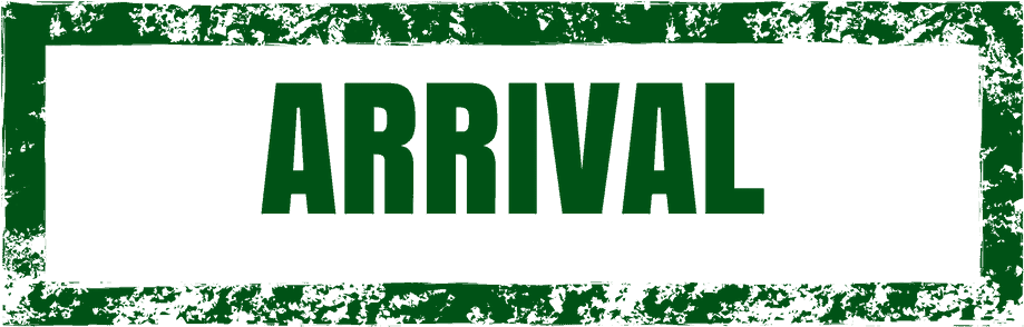Arrival Sign Grunge Texture PNG image