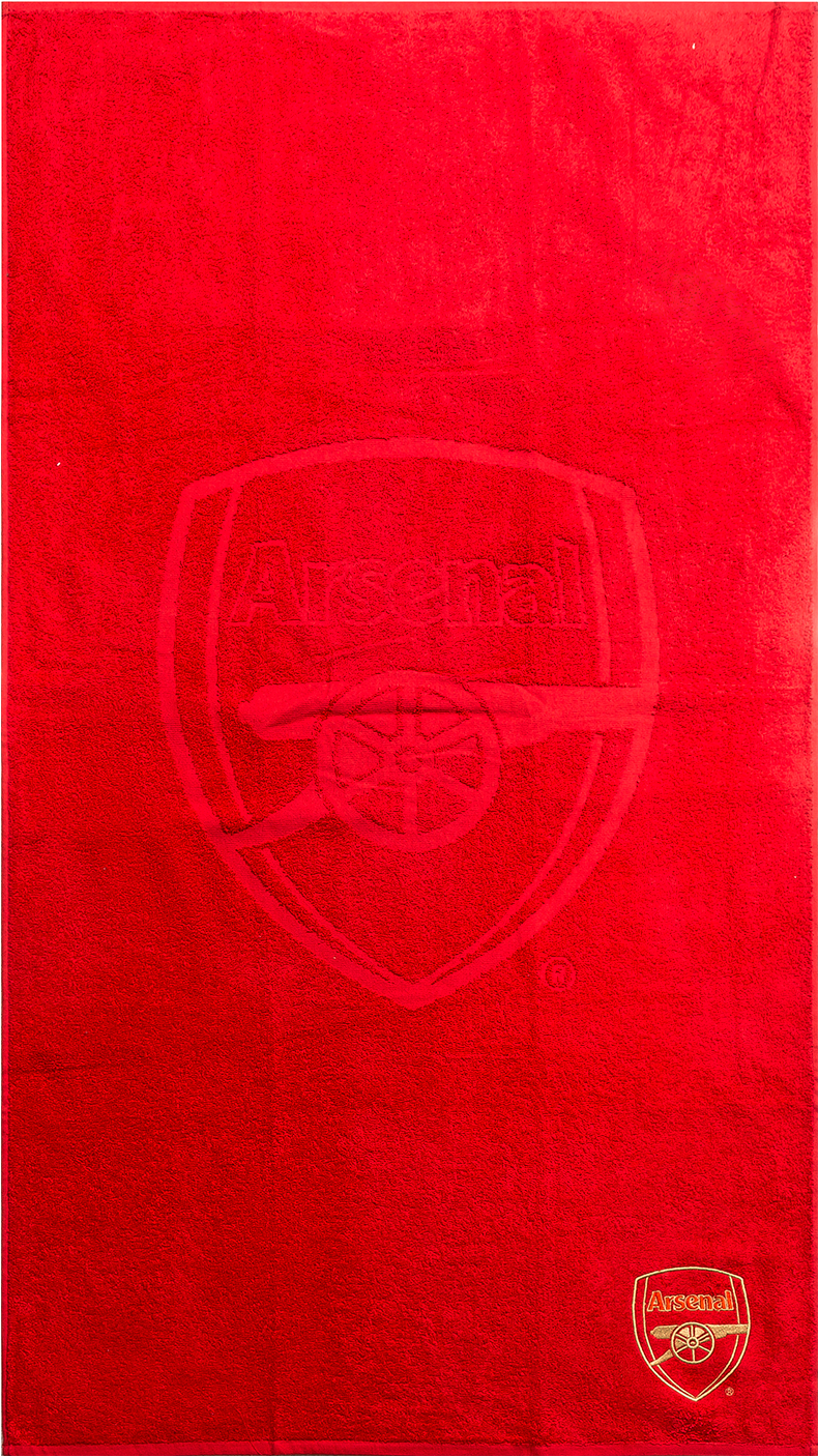 Arsenal Embossed Red Towel PNG image