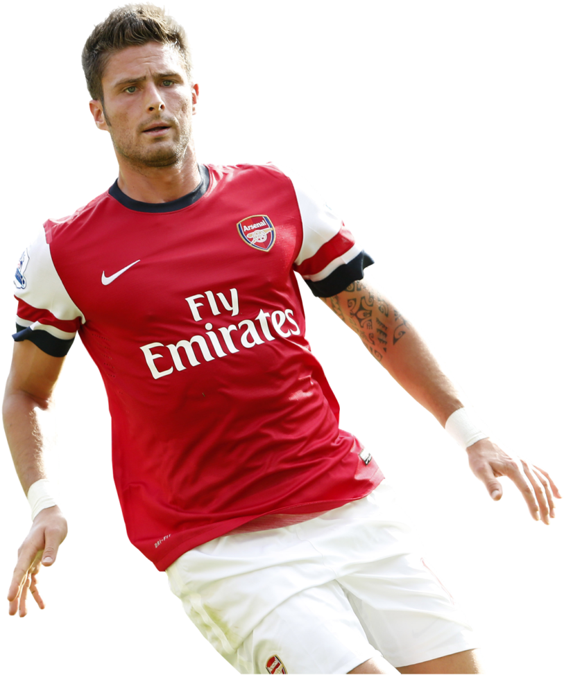 Arsenal Player Action Shot PNG image