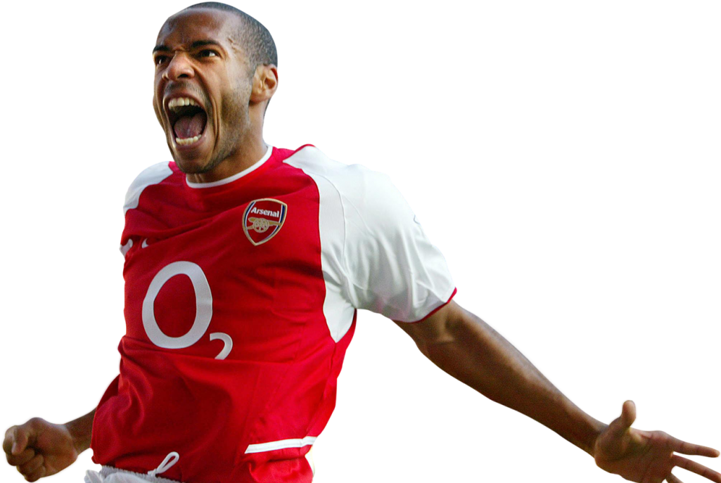 Arsenal Player Celebration PNG image