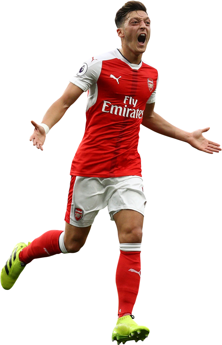 Arsenal Player Celebration PNG image