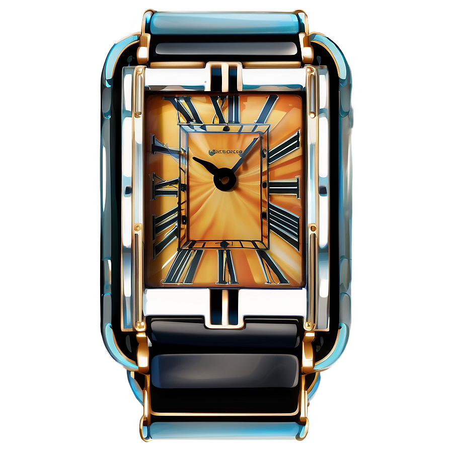 Art Deco Clock Png Pfy69 PNG image