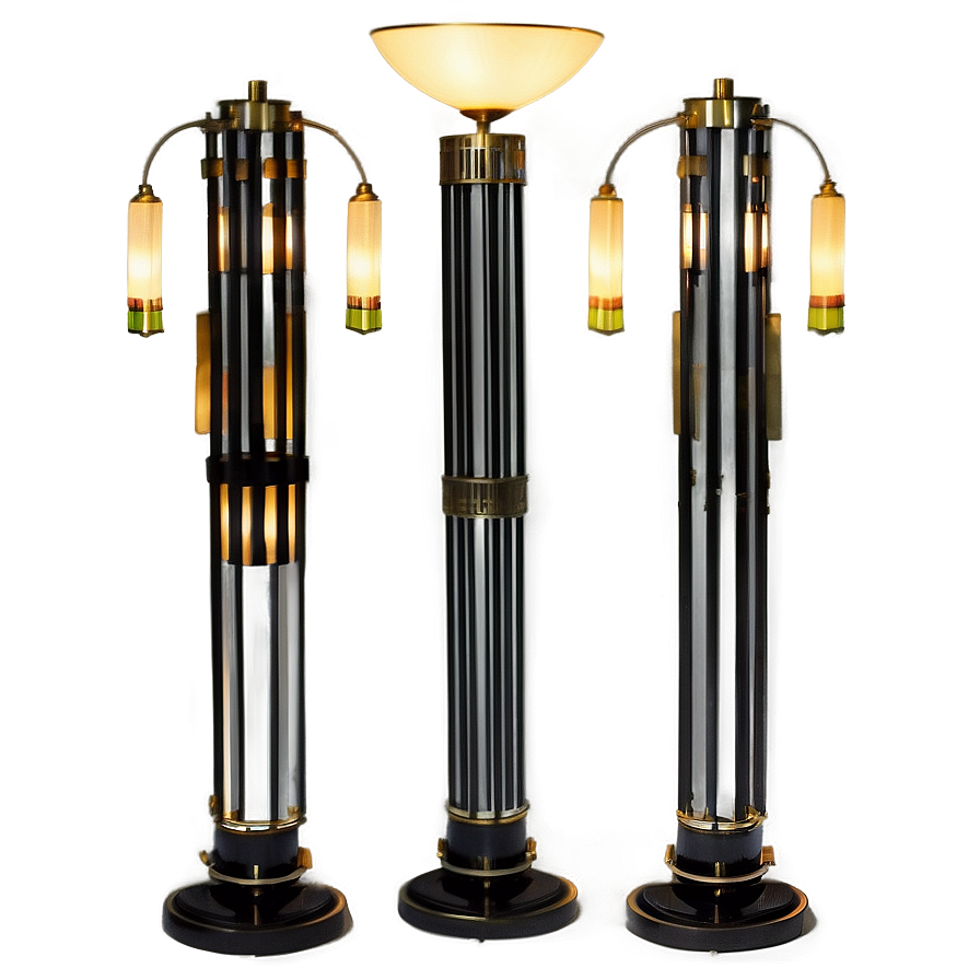 Art Deco Floor Lamp Png 06122024 PNG image