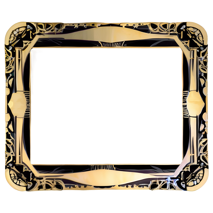 Art Deco Frame Png Hyw83 PNG image