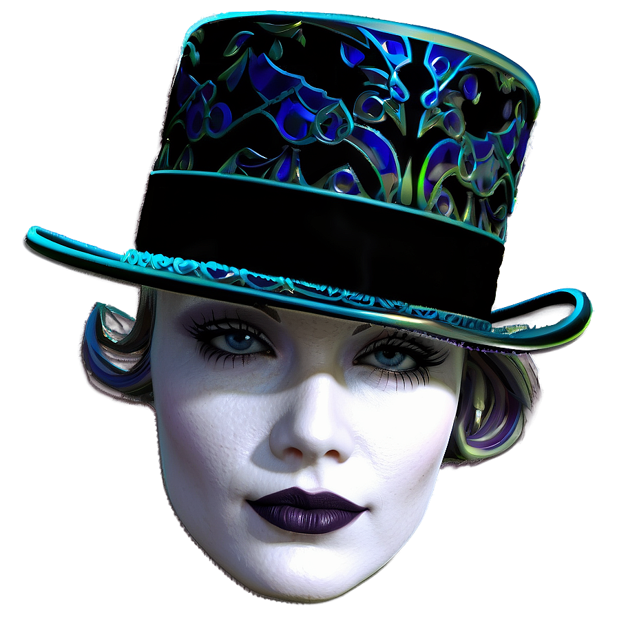 Art Deco Inspired Top Hat Png Ueu PNG image