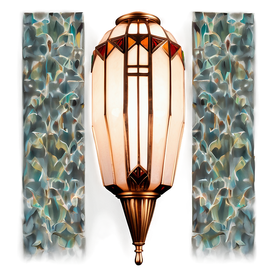 Art Deco Light Fixture Png 06262024 PNG image