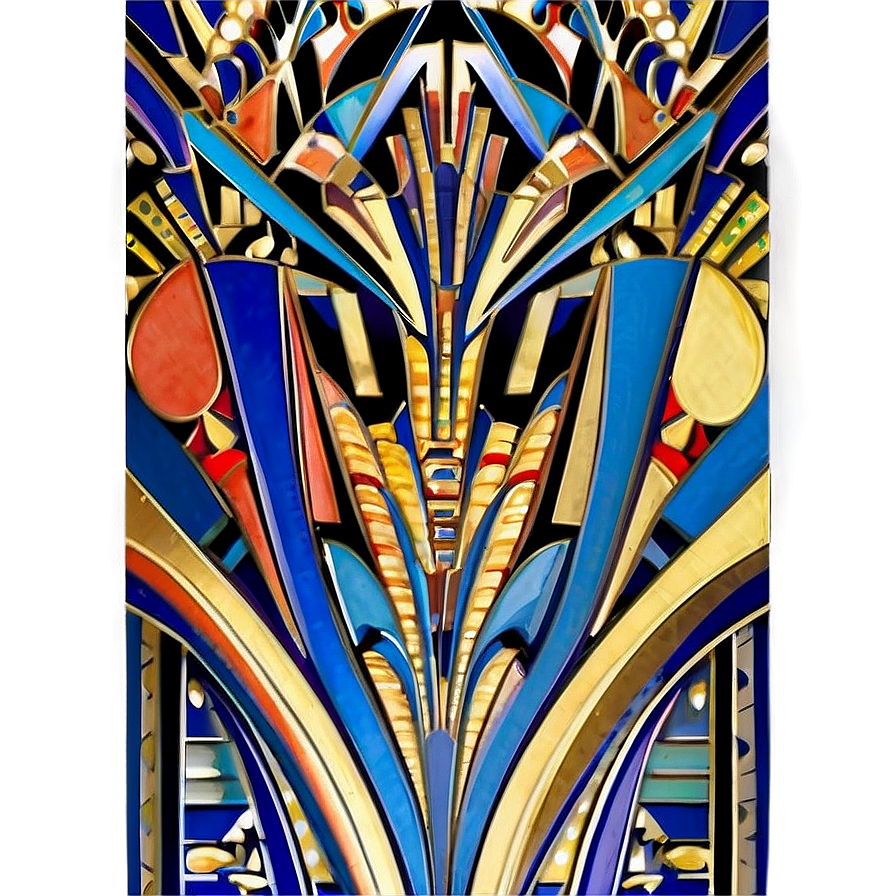 Art Deco Pattern Png 05062024 PNG image