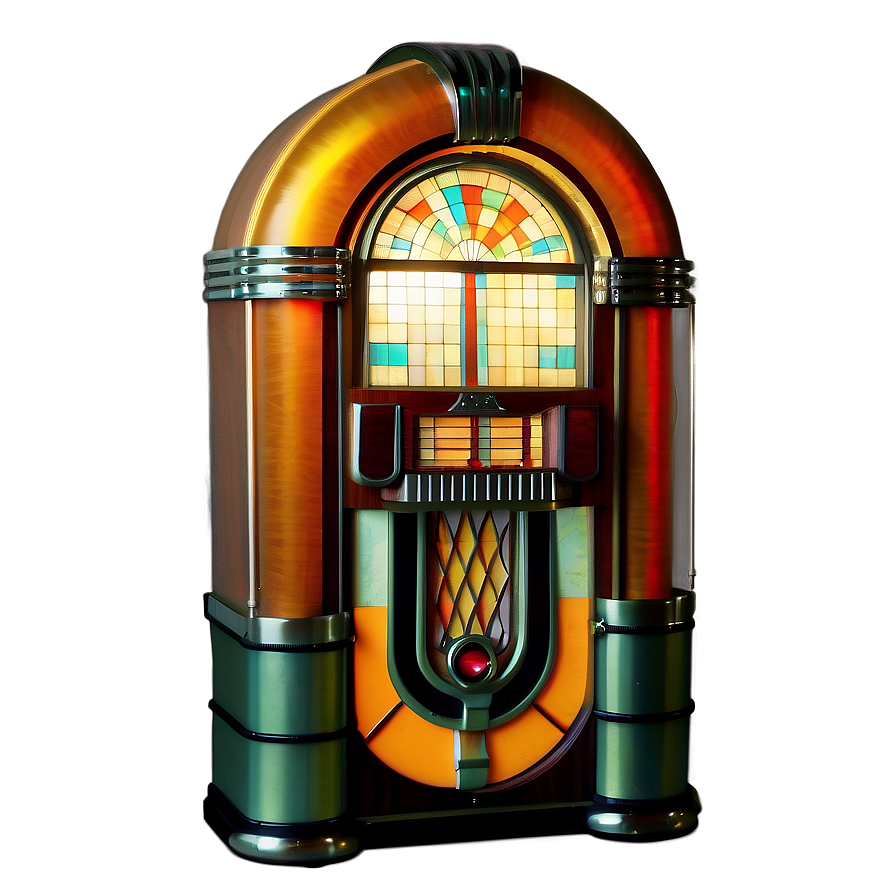 Art Deco Style Jukebox Png 06112024 PNG image