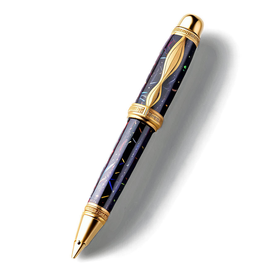 Art Deco Style Pen Png 05252024 PNG image