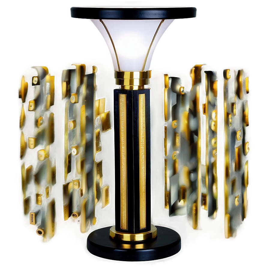 Art Deco Table Lamp Png Phc PNG image