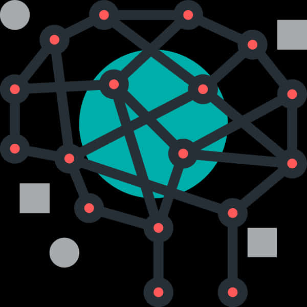 Artificial Intelligence Network Graphic PNG image
