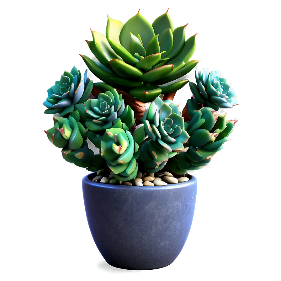 Artificial Succulents Design Png 06212024 PNG image