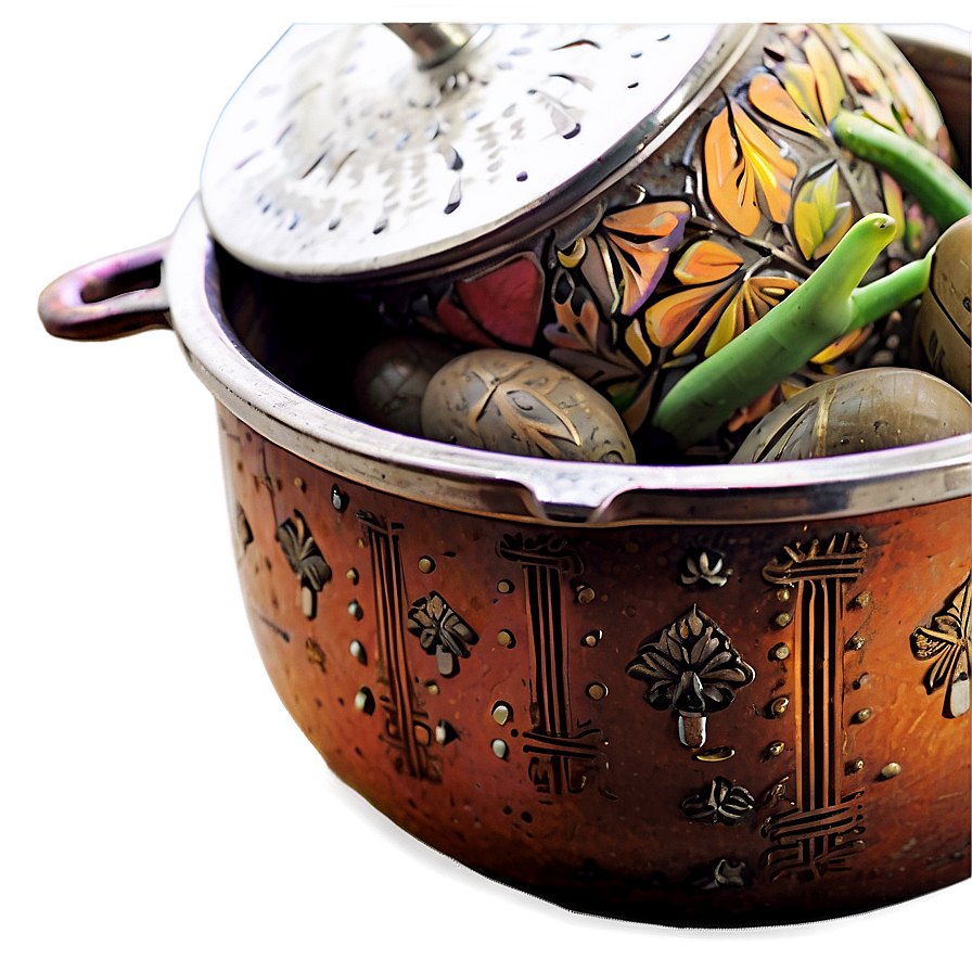 Artisan Crafted Cooking Pot Png Bjw PNG image