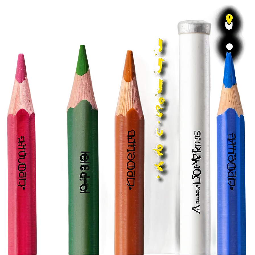 Artist Colored Pencils Png 06212024 PNG image