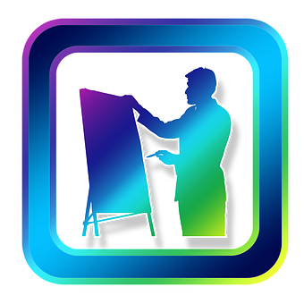 Artist Silhouette Icon PNG image