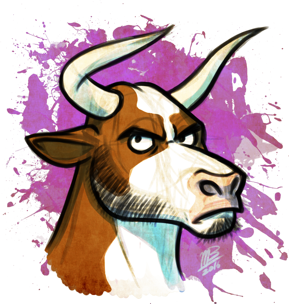 Artistic Bull Illustration2016 PNG image