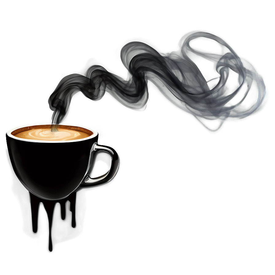 Artistic Coffee Smoke Concept Png Fmk PNG image