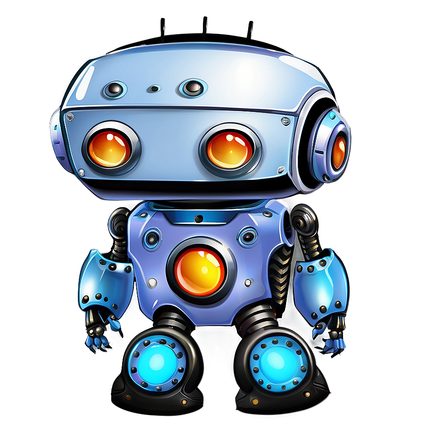 Artistic Cute Robot Design Png 06272024 PNG image