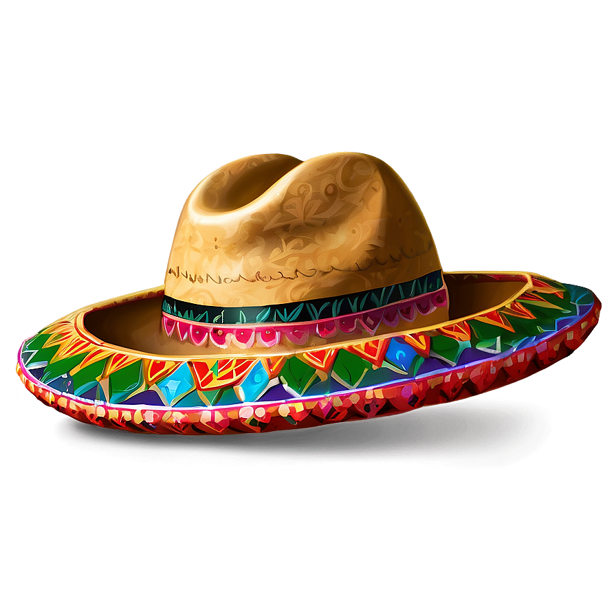 Artistic Mexican Hat Png 06122024 PNG image