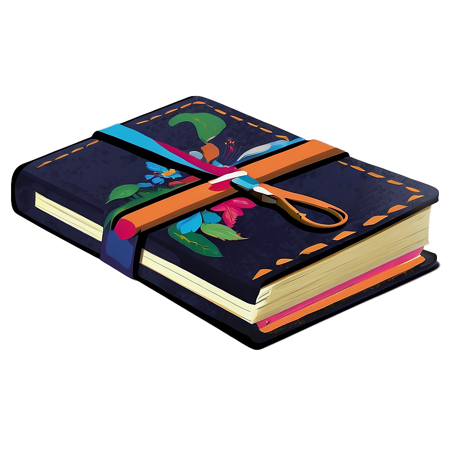 Artistic Notebook Cover Png 64 PNG image