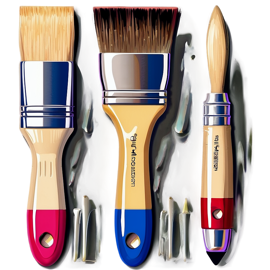 Artistic Paintbrush Set Png 53 PNG image