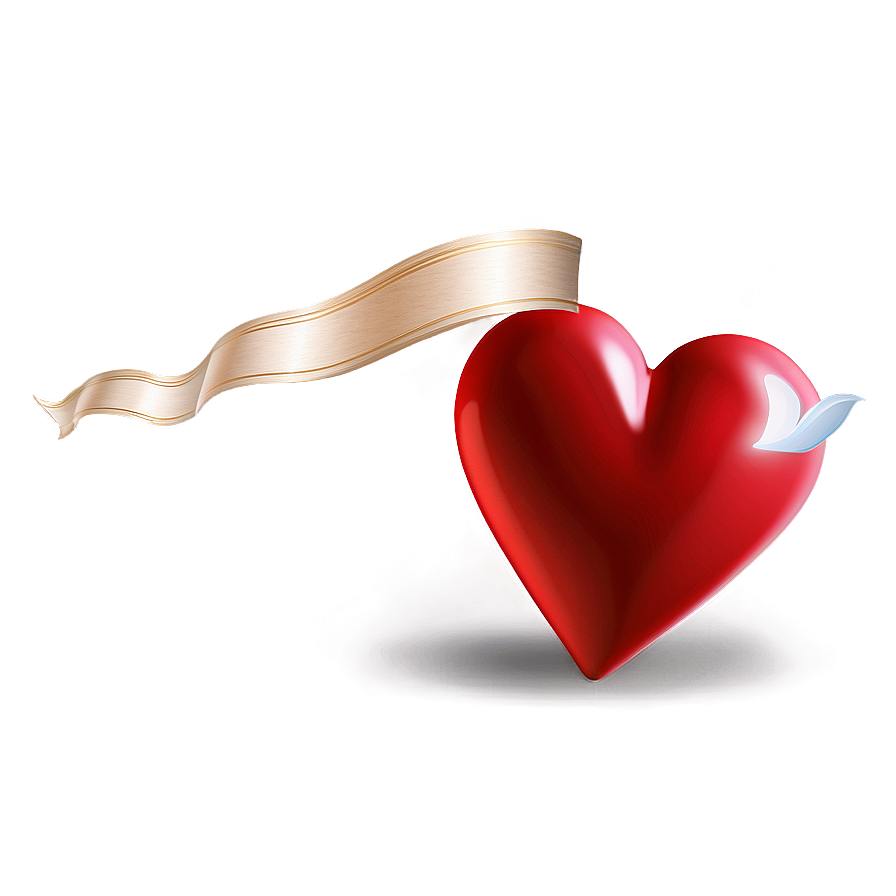 Artistic Red Heart Emoji Png 3 PNG image