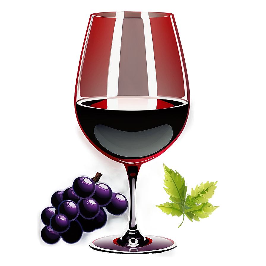 Artistic Red Wine Glass Png Gis PNG image