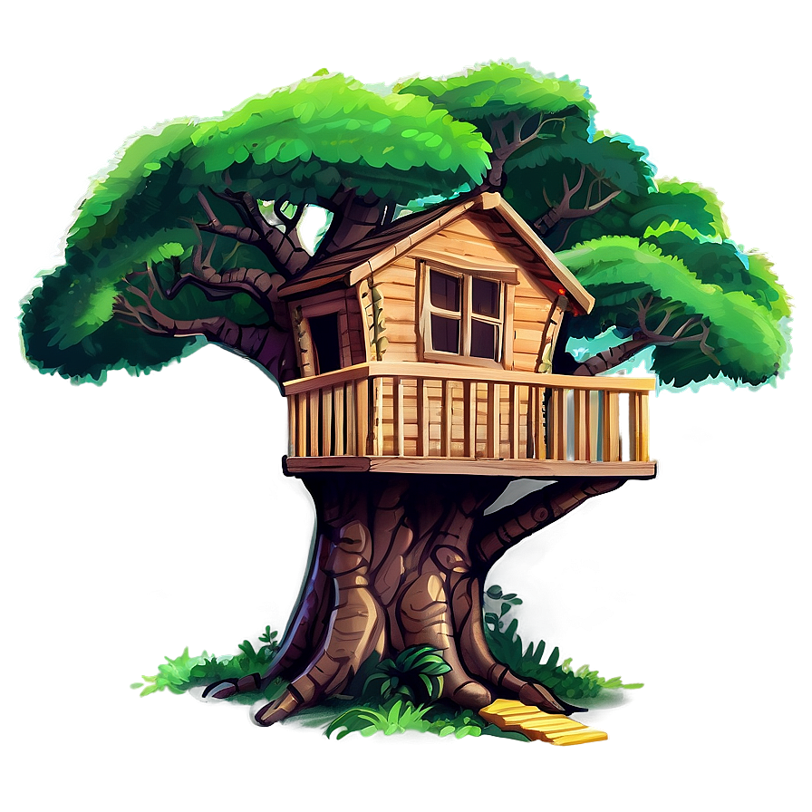 Artistic Tree House Png 06282024 PNG image