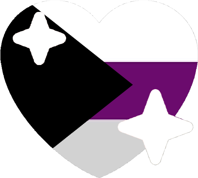Asexual Pride Heart Emoji PNG image