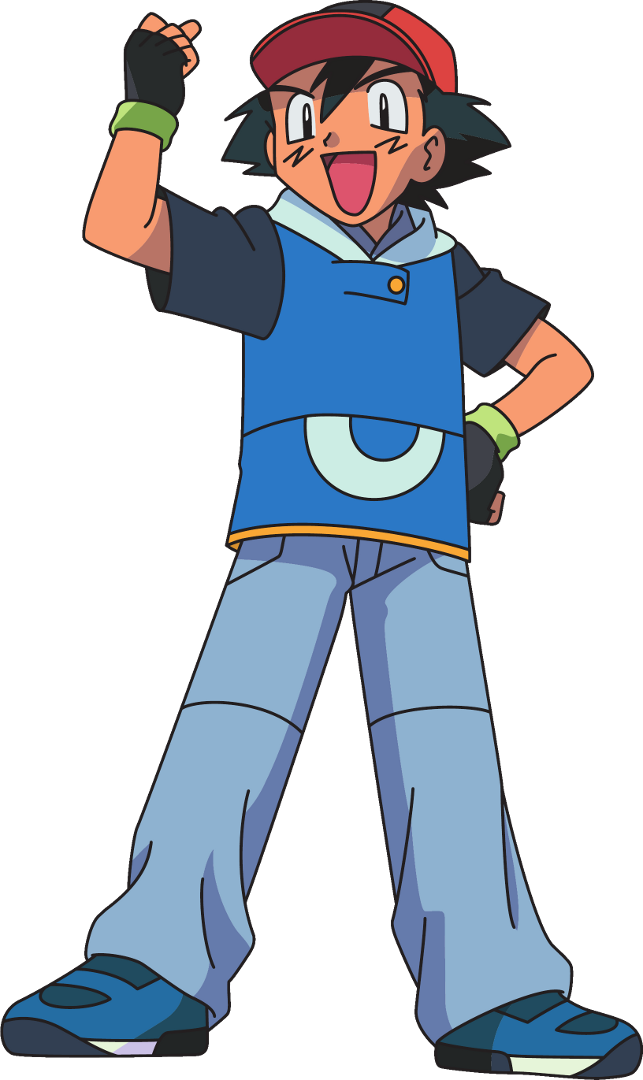 Ash Ketchum Victory Pose PNG image