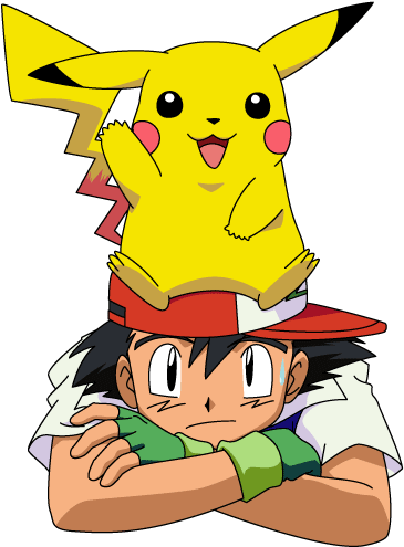 Ashand Pikachu Animated Characters PNG image