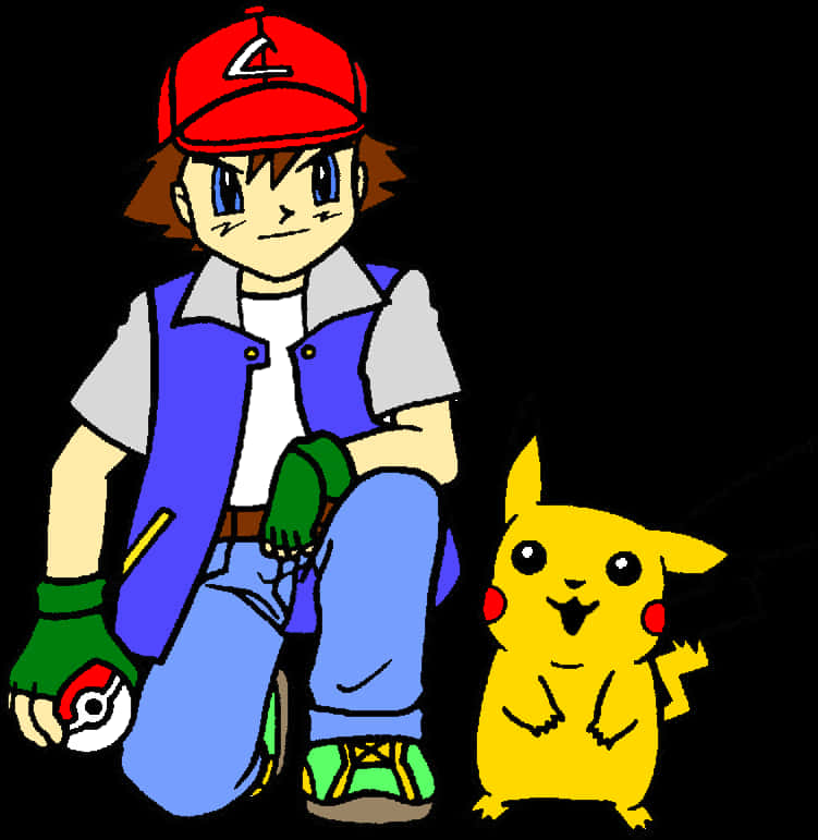 Ashand Pikachu Fan Art PNG image