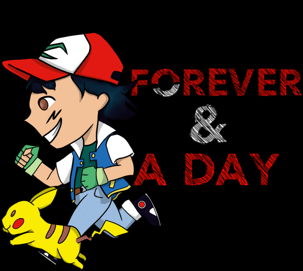 Ashand Pikachu Foreveranda Day PNG image