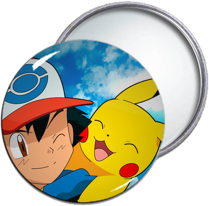 Ashand Pikachu Friendship Badge PNG image