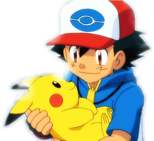 Ashand Pikachu Friendship PNG image