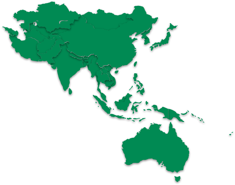 Asia Australia Map Outline PNG image