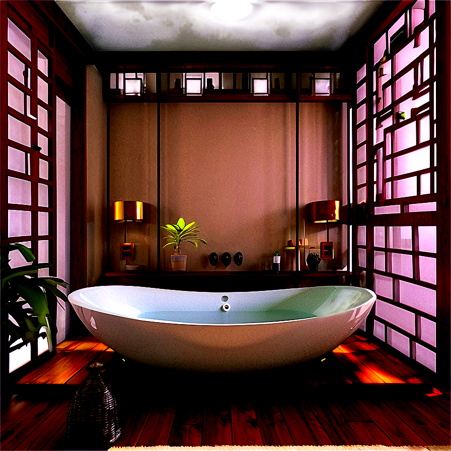 Asian-inspired Bathroom Png Epq PNG image