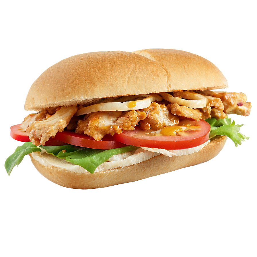 Asian Style Chicken Sandwich Png 06132024 PNG image