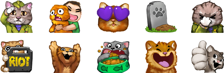 Assorted_ Animal_ Twitch_ Emotes PNG image