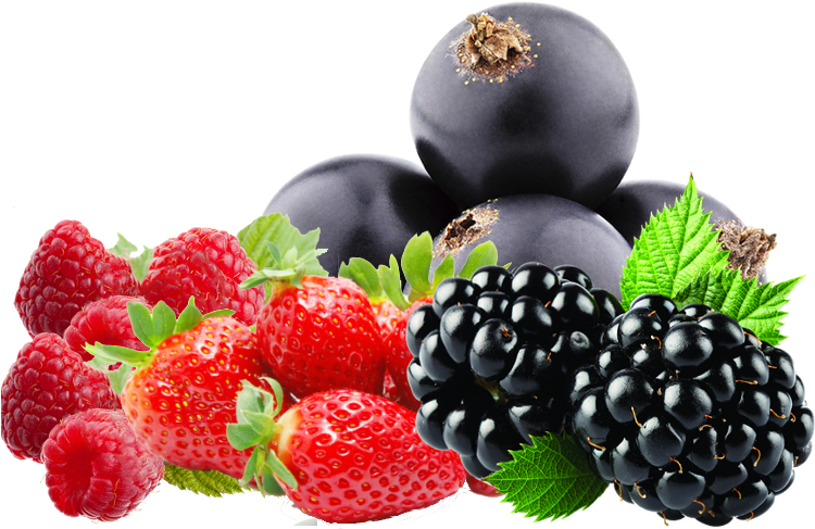 Assorted Berries Transparent Background PNG image